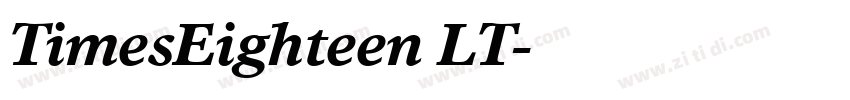 TimesEighteen LT字体转换